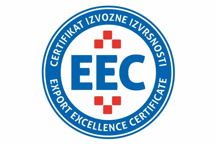 S ponosom objavljujemo da smo nositelj Certifikata izvozne izvrsnosti!